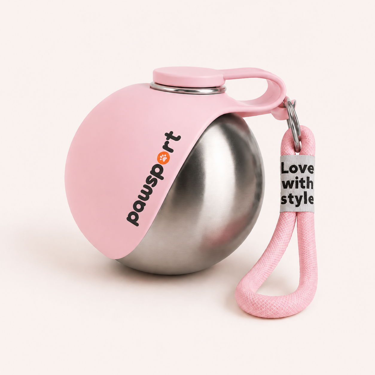 Portable Dog Water Bottle with Foldable Bowl