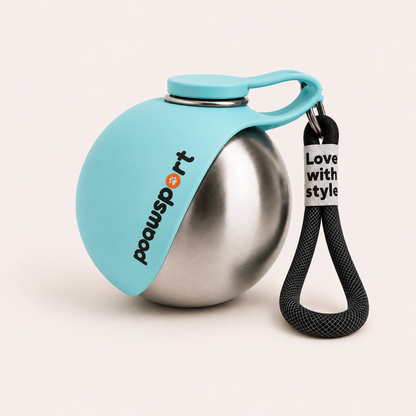 Portable Dog Water Bottle with Foldable Bowl